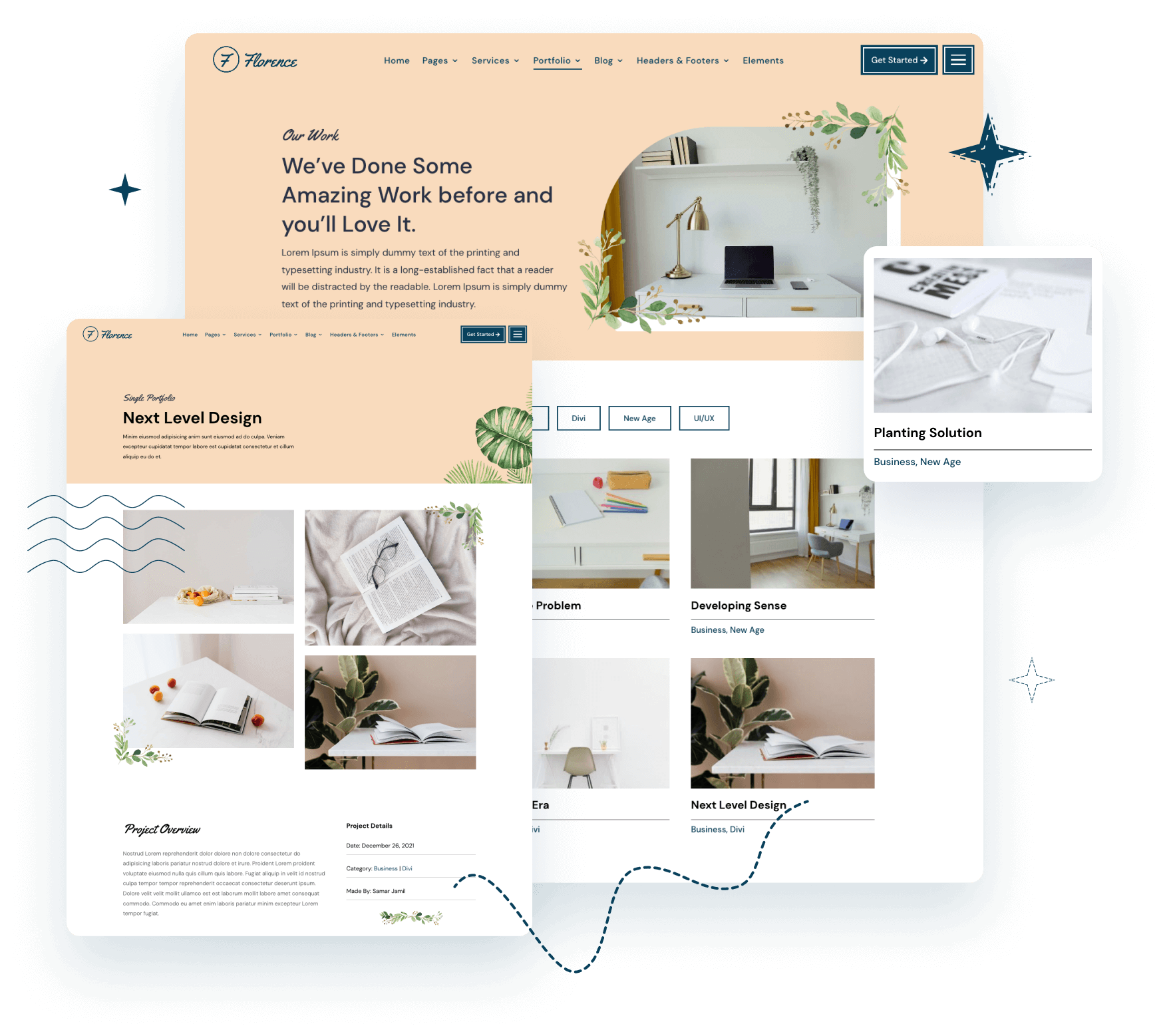 Portfolio Porfolio som viser frem bedriftens prosjekter