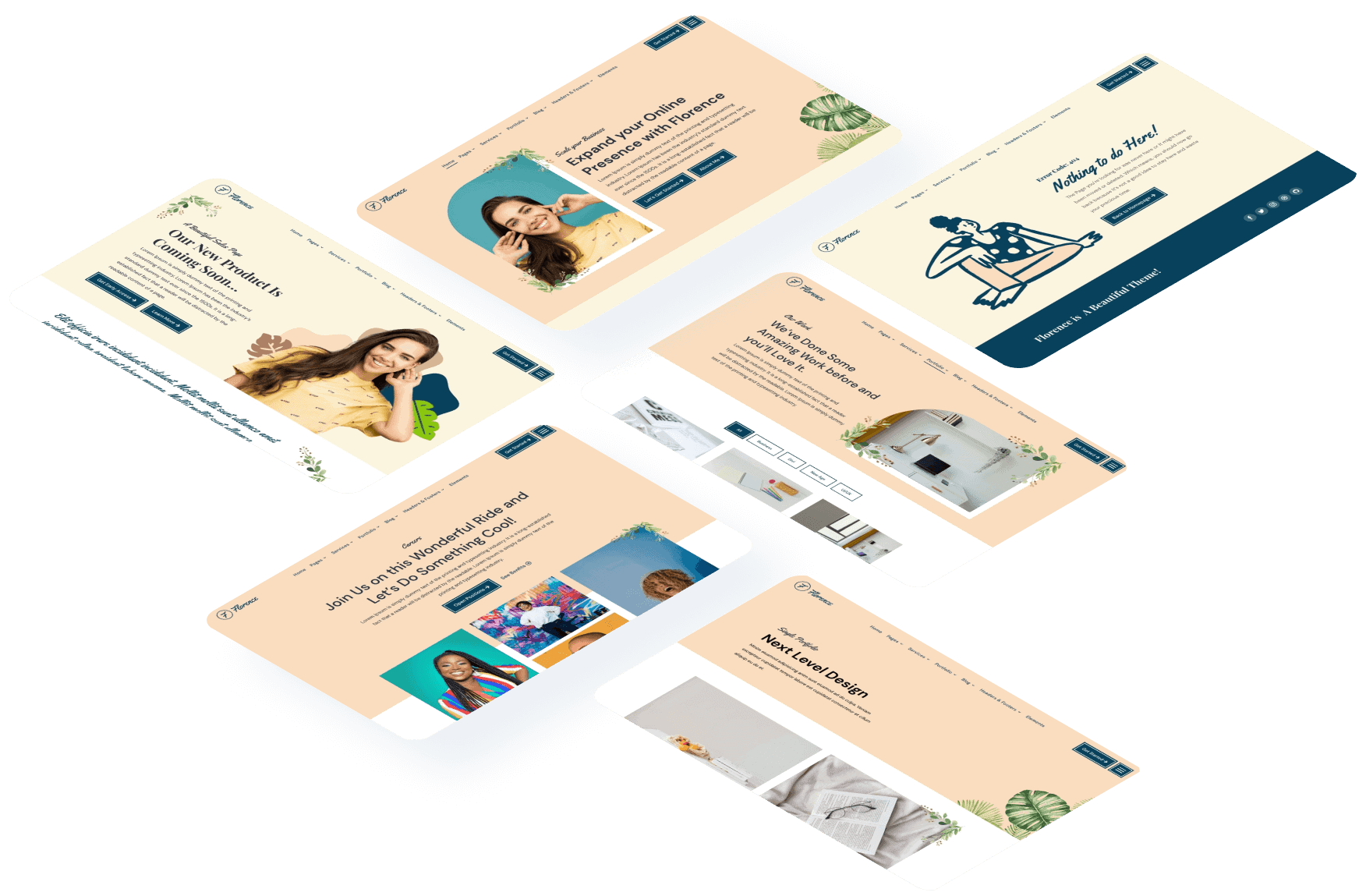layout for websider Layout for websider med et feminint design